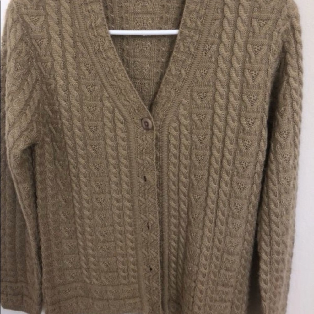 Knit cardigan sweater